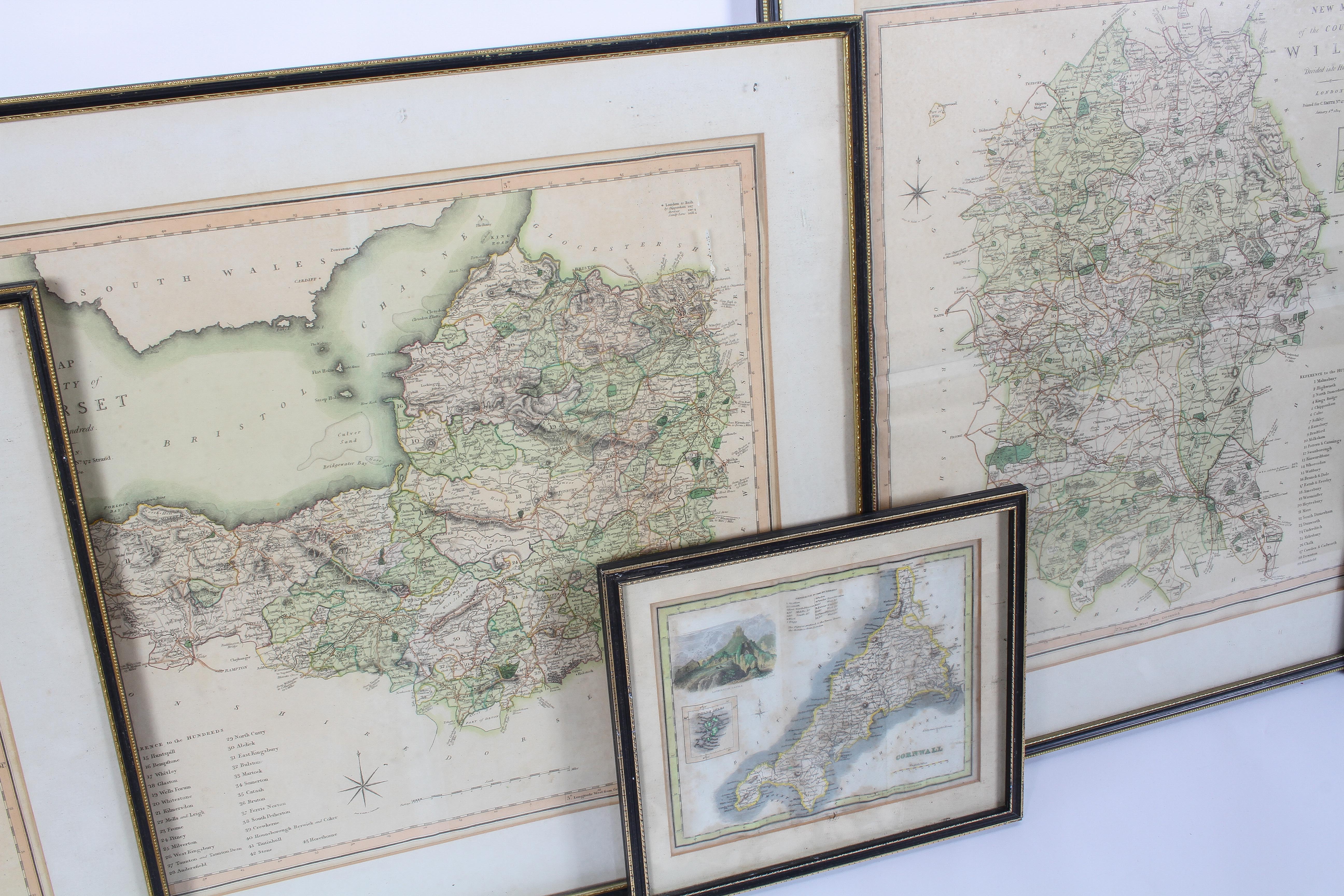 C Smith, A New Map of the County of Wiltshire and Somerset, 1804, - Image 3 of 4