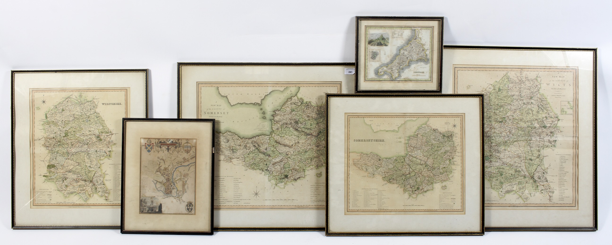 C Smith, A New Map of the County of Wiltshire and Somerset, 1804,