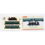 A Hornby railway '00' gauge BR Pull-Push pack R3087, with black M7 locomotive 30029,