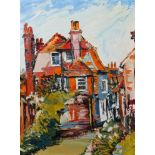 20th century School, 'Traders Passage, Rye, oil on board, indistinctly signed lower right,