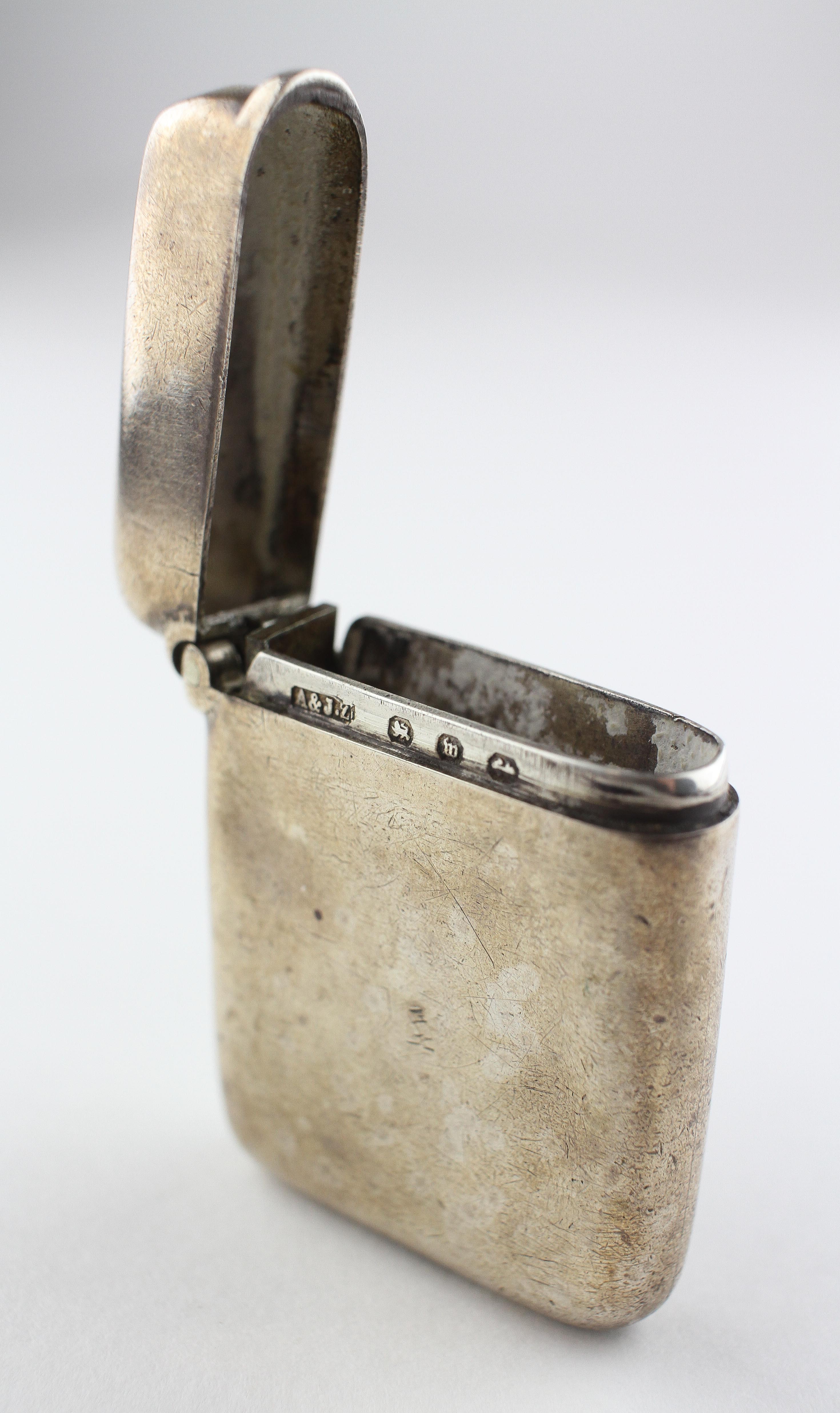 A late Victorian silver vesta case, - Image 2 of 5