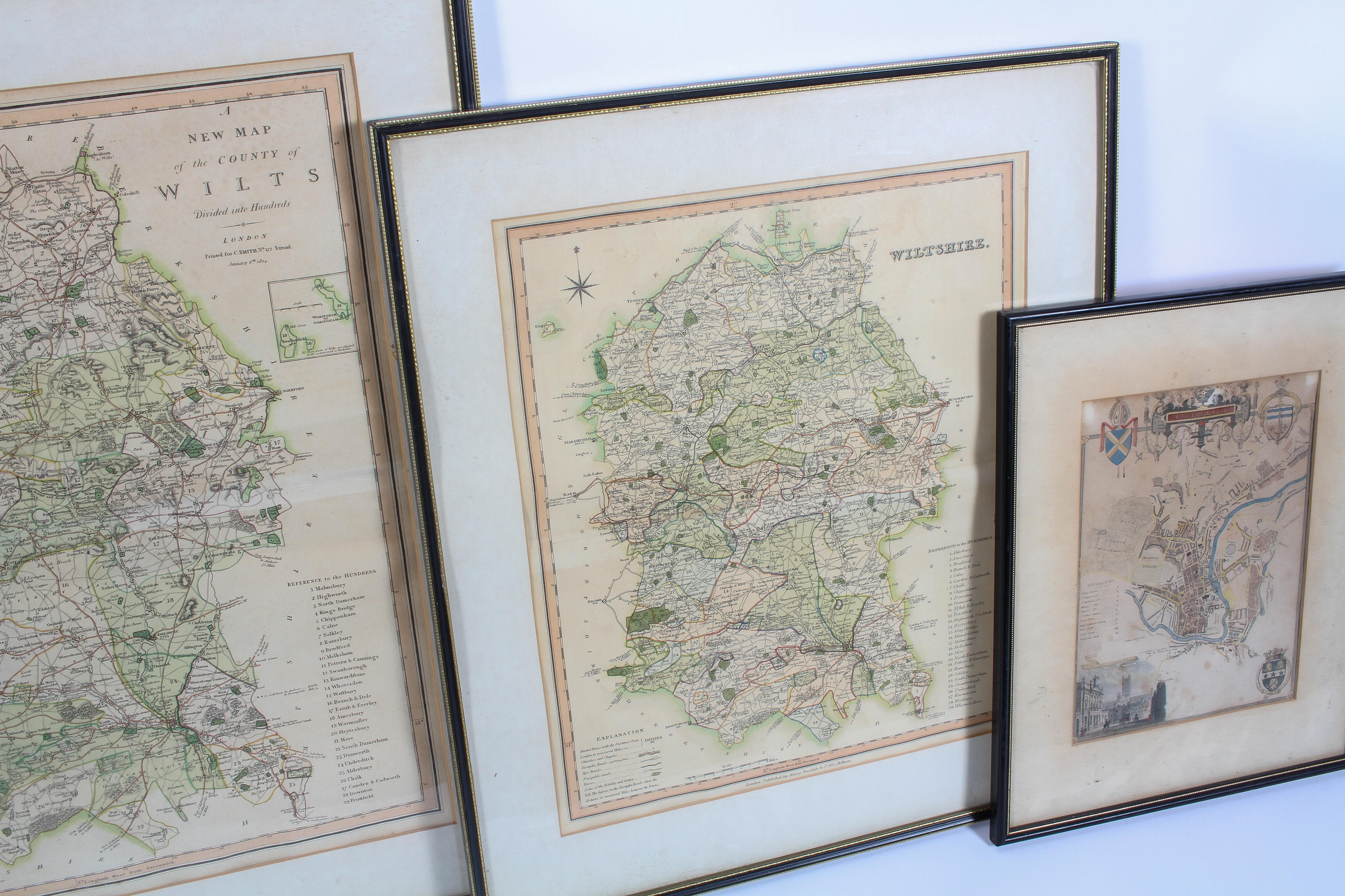 C Smith, A New Map of the County of Wiltshire and Somerset, 1804, - Image 4 of 4