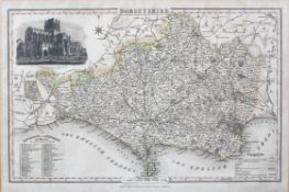 Map of Dorsetshire, published by Pigot and Co, early 19th century,