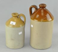 Two stoneware flagons, including one by James Person Ltd, Brampton, Chesterfield,