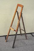 A vintage wooden artist's easel,