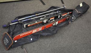 A set of skis in carry case