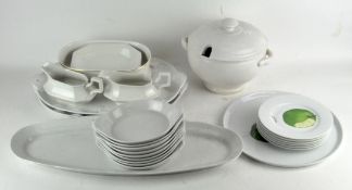 A group of crockery, including plates,