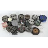 A collection of assorted fishing reels, to include an Angler Scout 8-80,