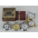 A group of five Ingersol pocket watches,