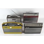Four vintage radios,