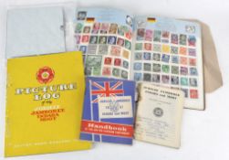 A school boy stamp collection,