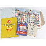 A school boy stamp collection,