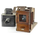 A late 19th/early 20th century magic lantern, by Fraser and Elrick,