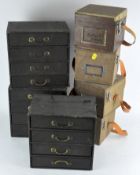 A quantity of assorted small wooden storage boxes;