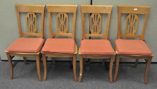 A set of four modern dining chairs, by Pedrosas,