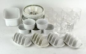 Assorted ceramics and glass,