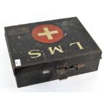 An LMS Railway first aid box with some original contents,