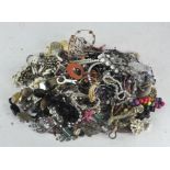 Assorted vintage costume jewellery, to include watches,