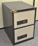 A two drawer Easiscan filing cabinet,