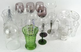 Assorted glassware, to include cut glass, a selection of wine glasses, largest 20cm high,