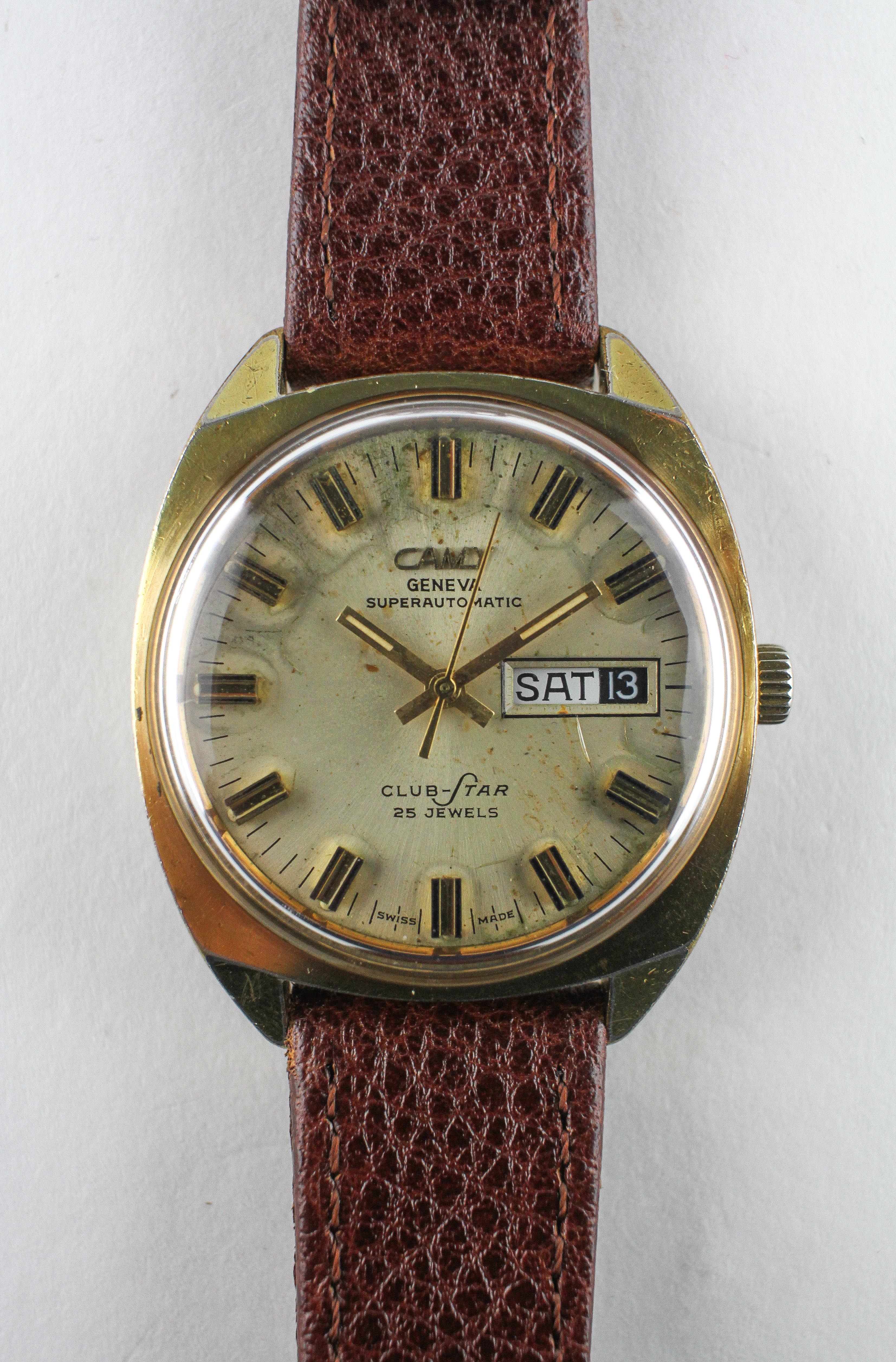 A gold plated Camly super automatic wristwatch. - Image 5 of 6