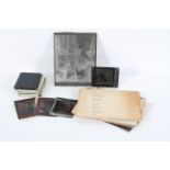 A collection of magic lantern slides, mainly images of paintings by Hogarth and others,