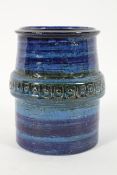 Arnold Wiigs Fabrikker, vintage Norway pottery vase with repeating incised marks,