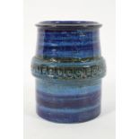 Arnold Wiigs Fabrikker, vintage Norway pottery vase with repeating incised marks,