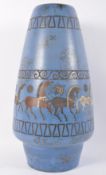 A large Hans Welling designed West German pottery ceremano floor vase, in the Pergamon pattern,