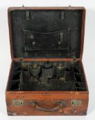 A toilet or vanity case, stamped Mappin and Webb, London, lacking contents,