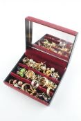 A collection of assorted earrings to include 24 pairs and thirteen single earrings.