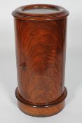 A Victorian style marble inset circular cupboard, the door enclosing a fitted shelf,