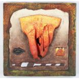 Jim Rattenbury, Wall Sculpture, mixed media, signed in pencil to rear of frame,