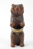 A Black Forest Bear bottle cap holder,