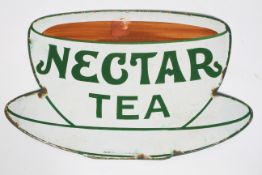Nectar Tea, an enamel advertising sign,