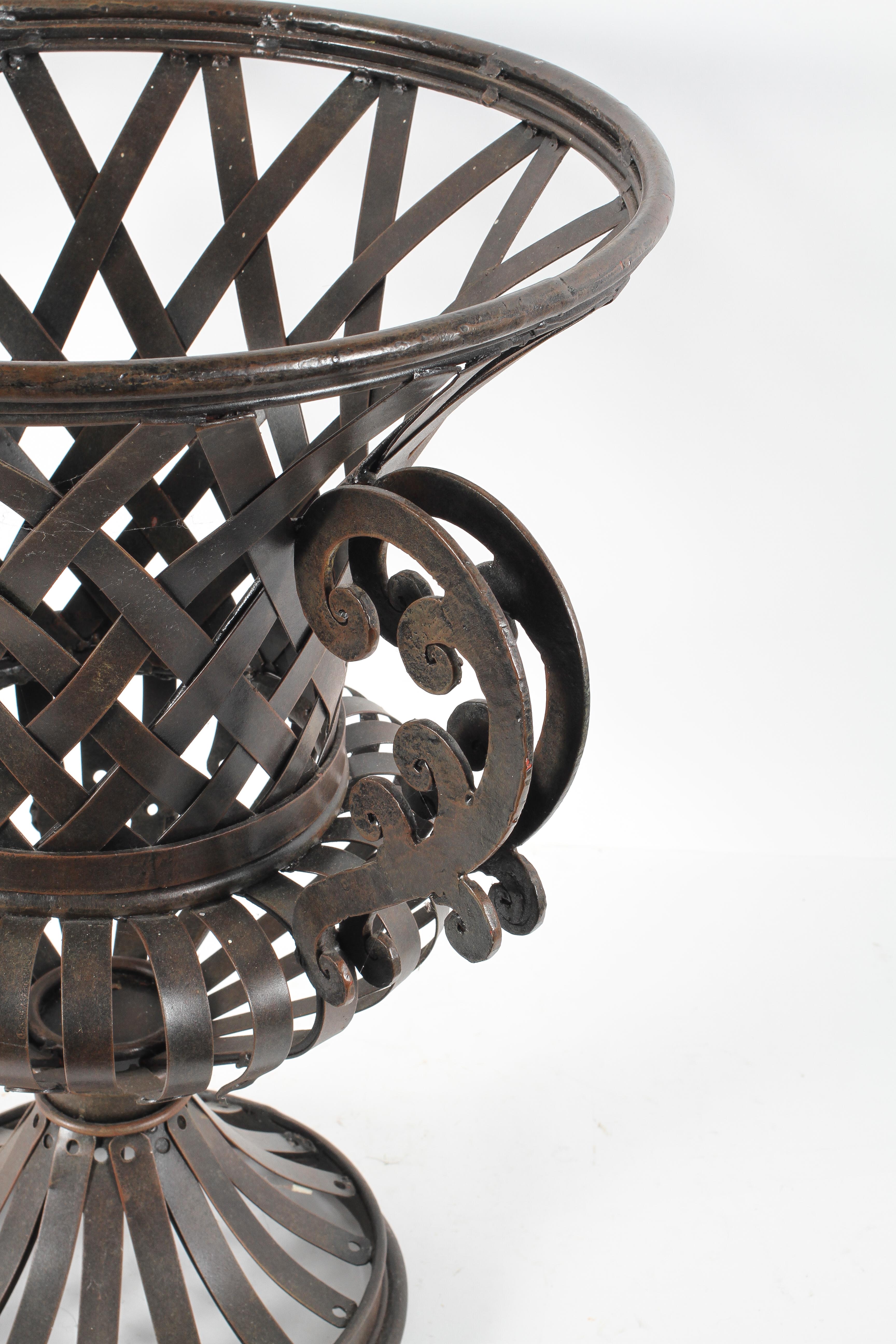 A bronzed metal jardiniere, of campana urn form, - Image 2 of 2