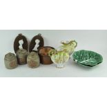 A collection of assorted ceramics to include a pair of Stoke Crescent & Sons pouring jugs,