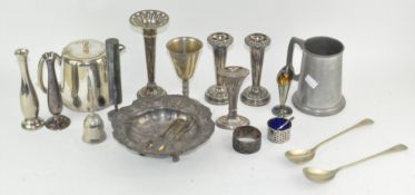A selection of silver plate,