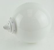 A large milky white globe hanging lamp/light shade,