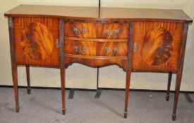 A Regency style mahogany sideboard,
