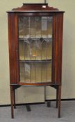 A late 19th/early 20th century mahogany glazed display cabinet