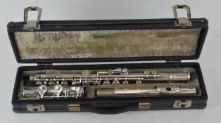 A Boosey and Hawkes 'Empower' silver plated flute,