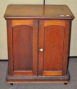 A Victorian mahogany cabinet,
