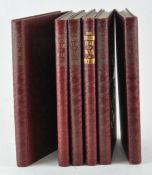 A set of six bound volumes WWII,