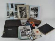 A group of assorted photo albums