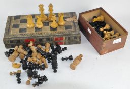 A Staunton chess set,