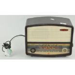 A bakelite cased Pye radio, serial number 433419