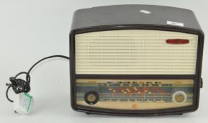 A bakelite cased Pye radio, serial number 433419