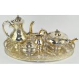 Assorted silver plate,
