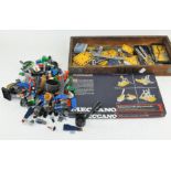 A selection of Meccano and Lego,